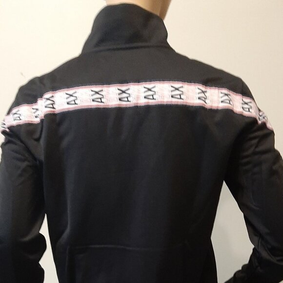 Armani Exchange Black/Logo Track Jacket Women's Small - Picture 8 of 10